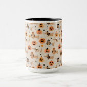 Teckels in Halloween kostuums patroon Mok (Midden)