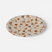 Teckels in Halloween kostuums patroon Papieren Bordje (Gekanteld)