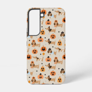 Teckels in Halloween kostuums patroon Samsung Galaxy Hoesje