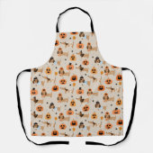 Teckels in Halloween kostuums patroon Schort (Voorkant)