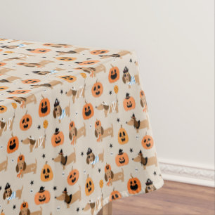 Teckels in Halloween kostuums patroon Tafelkleed