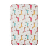 Teckels in Truien Vakantiepatroon Badmat (Voorkant Verticaal)