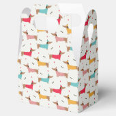 Teckels in Truien Vakantiepatroon Bedankdoosjes (Geopend)