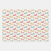 Teckels in Truien Vakantiepatroon Inpakpapier Vel (Voorkant 3)