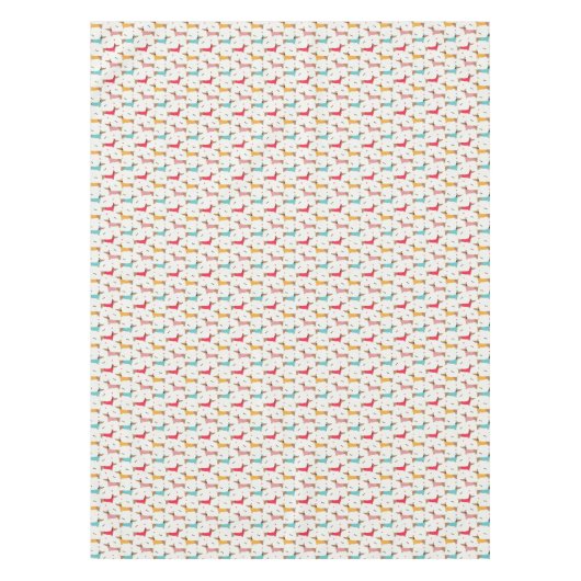 Teckels in Truien Vakantiepatroon Tafelkleed (Voorkant)