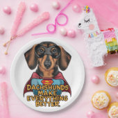 Teckels maken alles beter papieren bordje (Feest)