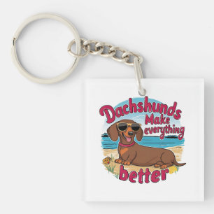 Teckels maken alles beter sleutelhanger