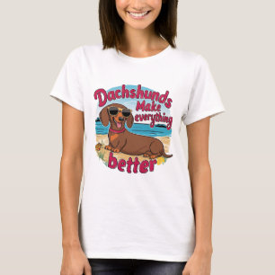 Teckels maken alles beter t-shirt