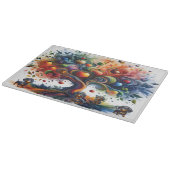 Teckels onder de fruitboom snijplank (Hoek)