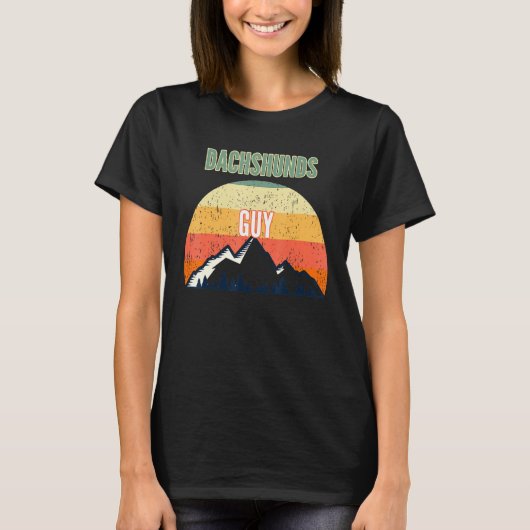 Teckels voor mannen Teckels Guy T-shirt (Voorkant)