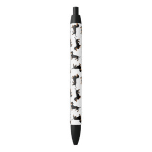 Teckels Zwart en Tan Doxie patroon Zwarte Inkt Pen