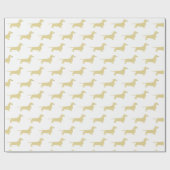 teckeltarwesilhouet cadeaupapier (Vlak)