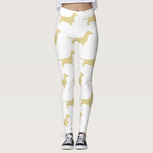 teckeltarwesilhouet leggings (Voorkant)