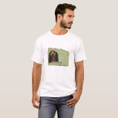 Teckle/Dachshund in de groenen T-shirt (Voorkant volledig)