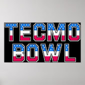 Tecmo Bowl Logo Poster (Voorkant)