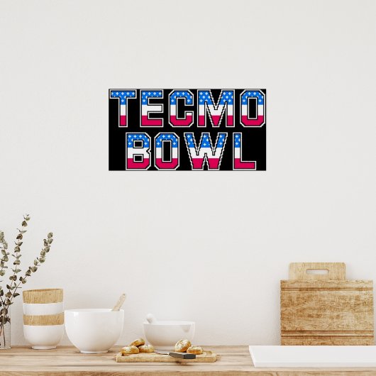 Tecmo Bowl Logo Poster (Keuken)