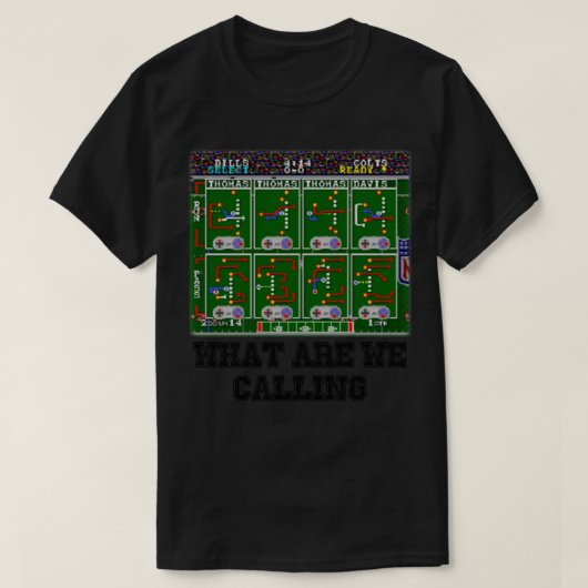 Tecmo Super Bowl Playcalling T-shirt (Design voorkant)