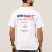 TECTA AMERICA T-SHIRT (Achterkant)