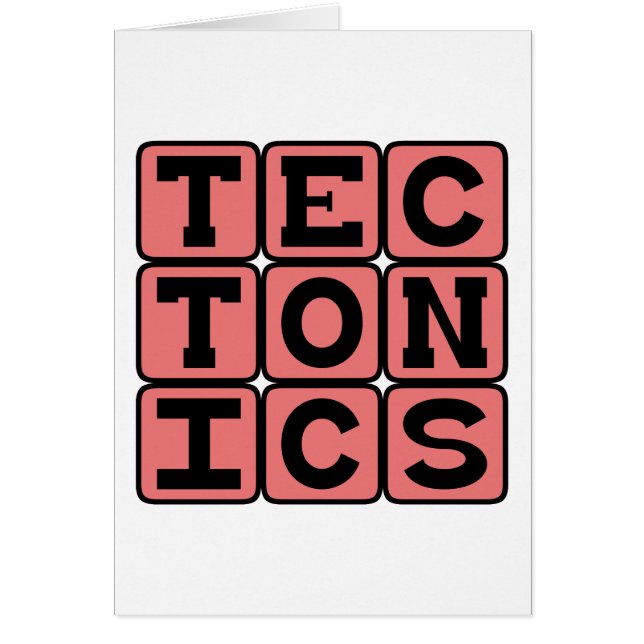 Tectonica, geologisch begrip (Voorkant)