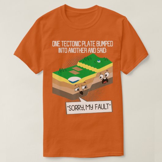 Tectonisch Bord Geology Earth Science Teacher Seis T-shirt (Design voorkant)