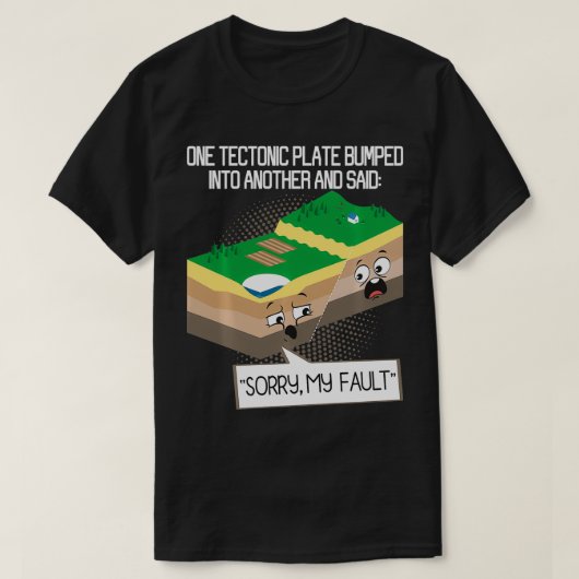 Tectonisch Bord Geology Earth Science Teacher Seis T-shirt (Design voorkant)