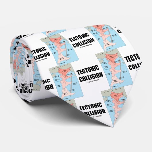 Tectonische botsing (Himalaya) Stropdas (Opgerold)