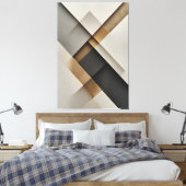 Tectonische Harmonie Canvas Afdruk (Insitu (Slaapkamer))