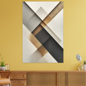 Tectonische Harmonie Canvas Afdruk (Insitu (Woonkamer))