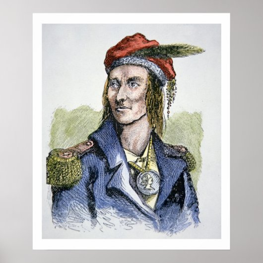 Tecumseh (1768-1813) (gekleurd) poster (Voorkant)