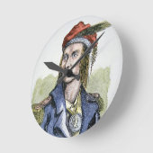 Tecumseh (1768-1813) (gekleurd) ronde klok (Hoek)