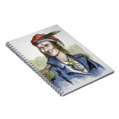 Tecumseh (1768-1813) (gekleurde gravure) notitieboek (Rechterzijde)