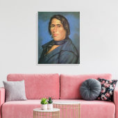 Tecumseh (1768-1813) (olie op canvas) canvas afdruk (Insitu (Woonkamer))