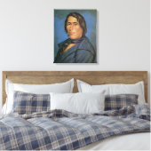 Tecumseh (1768-1813) (olie op canvas) canvas afdruk (Insitu (Slaapkamer))