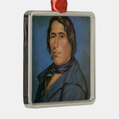 Tecumseh (1768-1813) (olie op canvas) metalen ornament (Rechts)
