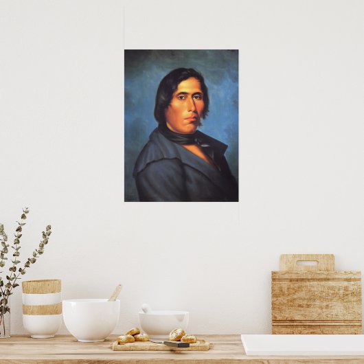 Tecumseh Native American Indian Poster (Keuken)