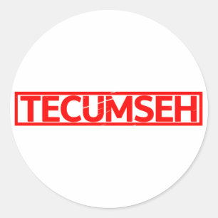 Tecumseh Stamp Ronde Sticker