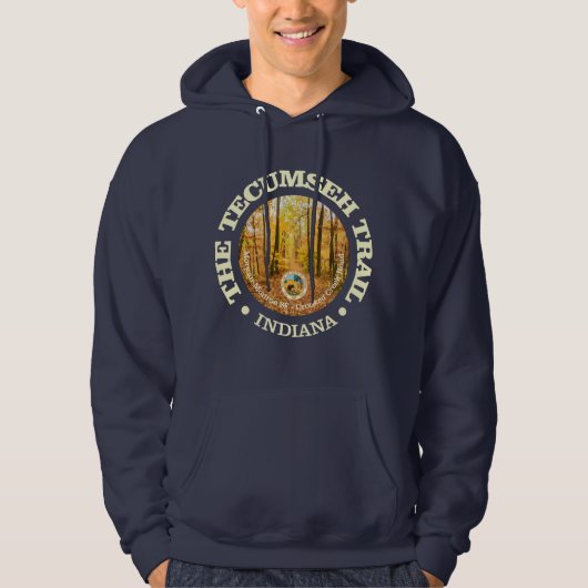 Tecumseh Trail (rood) Hoodie (Voorkant)