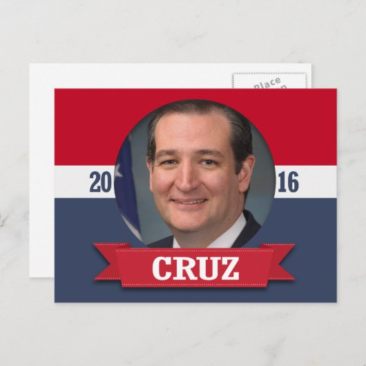 Ted Cruz 2016 Briefkaart (Voorkant / Achterkant)