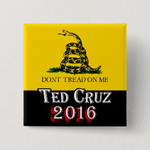 Ted Cruz 2016 - Leer me niet aan Vierkante Button 5,1 Cm