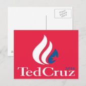 Ted Cruz 2016 Logo Briefkaart (Voorkant / Achterkant)