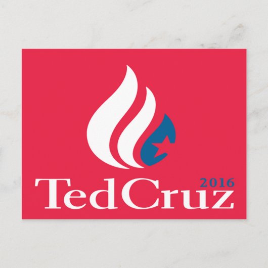 Ted Cruz 2016 Logo Briefkaart (Voorkant)