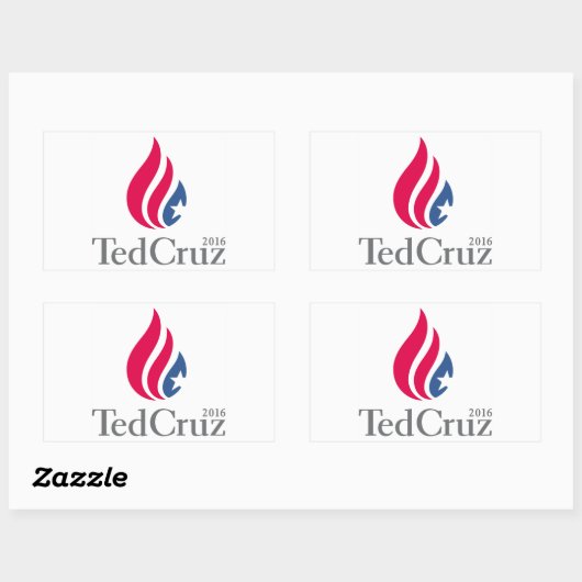 Ted Cruz 2016 Logo Rechthoekige Sticker (Vel)