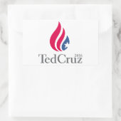 Ted Cruz 2016 Logo Rechthoekige Sticker (Tas)