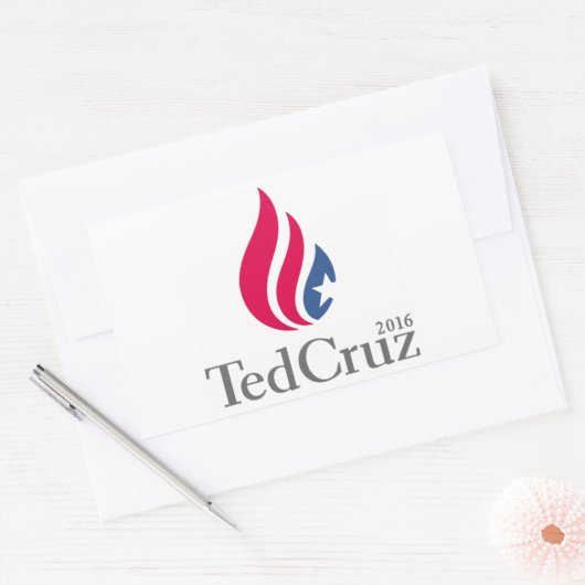 Ted Cruz 2016 Logo Rechthoekige Sticker (Envelop)