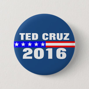 Ted Cruz 2016 Presidentiële verkiezingscampagne Ronde Button 5,7 Cm