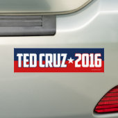 Ted Cruz 2016 - Republikeinse presidentskandidaat Bumpersticker (Op auto)