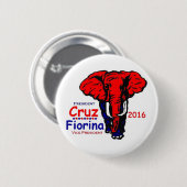 Ted Cruz 2016 Ronde Button 5,7 Cm (Voorkant /achterkant)