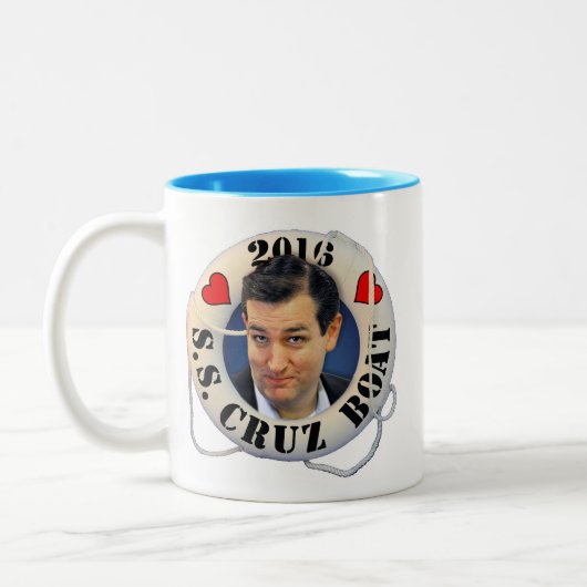 Ted Cruz 2016 Tweekleurige Koffiemok (Links)
