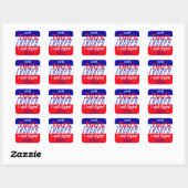 Ted Cruz 2016 Vierkante Sticker (Vel)