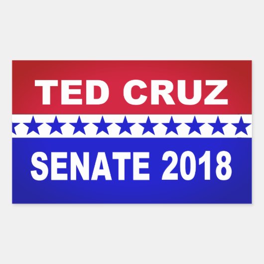 Ted Cruz 2018 Senaat sticker (Voorkant)